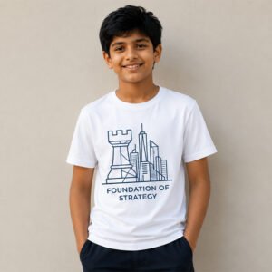 Foundation of Strategy – Kids Chess T-Shirt